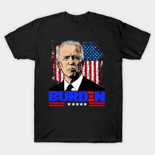 Funny Political Joe "Burden" Cartoon T-Shirt